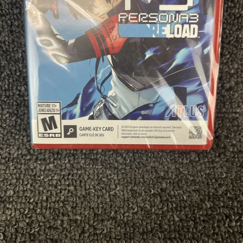 Persona 3 Reload Nintendo Switch 2 Brand New Sealed ESRB Atlus **Game-Key Card**